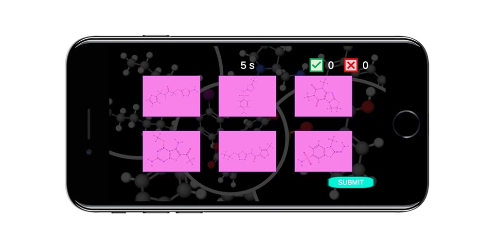 Isomers - Game is a free chemistry learning game mobile app that lets you search for three isomers among the structural formulas of six organic compounds